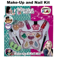 Butterfly Make-Up Compact and Nail Accessories Set